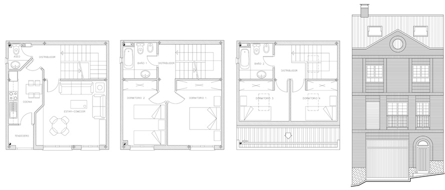 architect plantas house las rozas