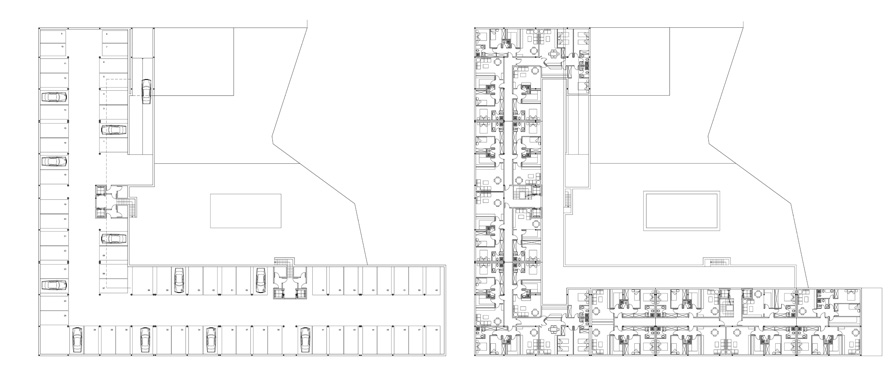 architect plantas building las rozas