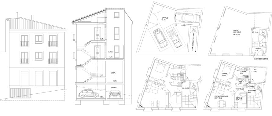 arquitectos plantas vivienda santa cruz de la zarza